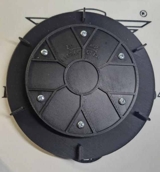 Luftfilter-Schraubdeckel für Zündapp Typ 520 & 521 (KS, GS, MC 125 & KS 175) Ersatzteilnummer: 520-10.901